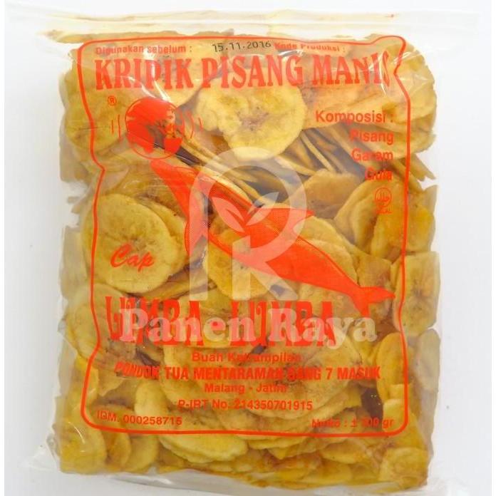 Thebest- Keripik Pisang Kepok Malang Cap Lumba Lumba Kripik Manis / Asin