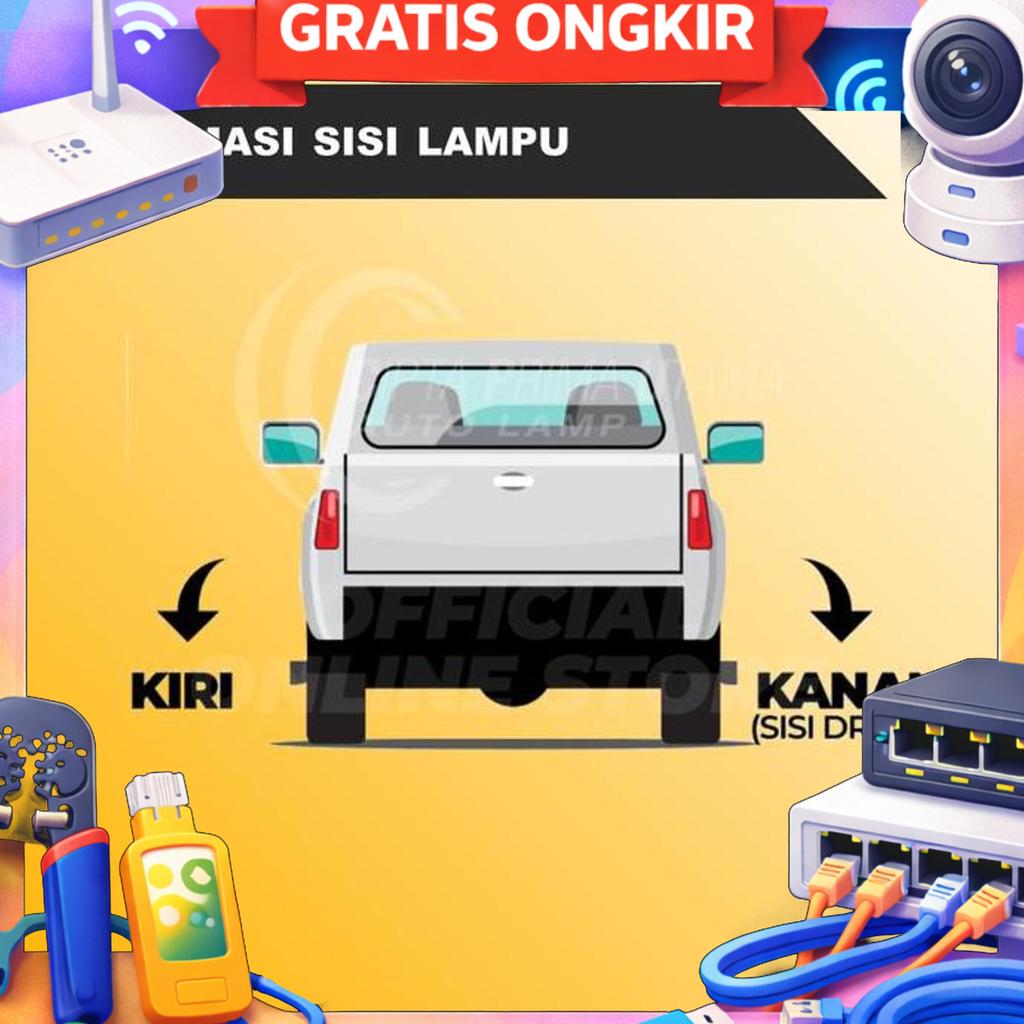 Cpu Lampu Reflektor Bagasi Garnish Fortuner Legender 2020 2021 2022 2023 2024 - G-7604