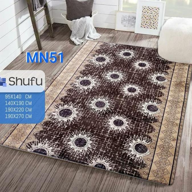 Karpet Busa Shufu Malaysia 190x270 jumbo / Karpet import / Motif IN Minimalis