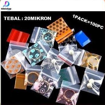 Thebest- Plastik Kemasan Klip Kecil Besar Motif Ziplock Berkualitas Tebal