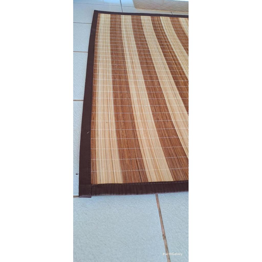 200cm x 300cm Tikar Core Rotan Motif - Tikar Karpet Rotan Core Belang