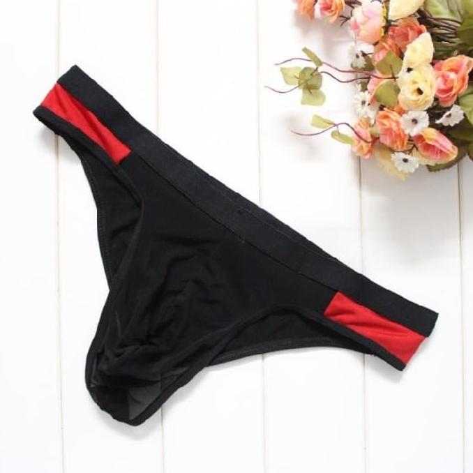 Celana Dalam Pria Lembut Spandex Segitiga G String Dewasa y037-