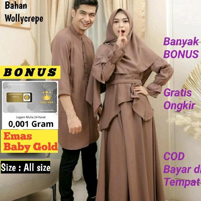 Murah (( Free Emas Baby Gold )) Baju Couple Lebaran 2023 Ria Ricis Terbaru Cod Seluruh Indonesia Mus