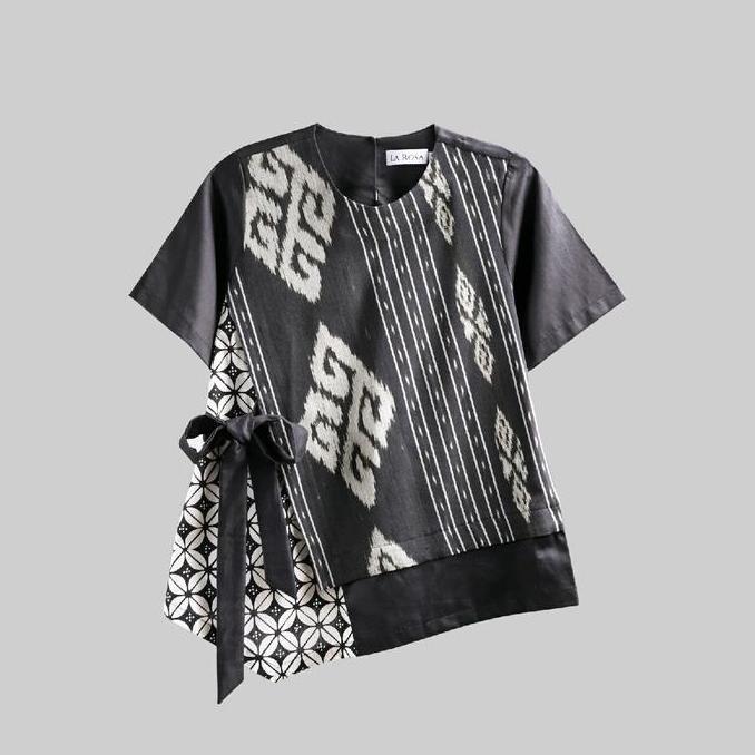 Murah Atasan Batik La Rosa Lengan Pendek