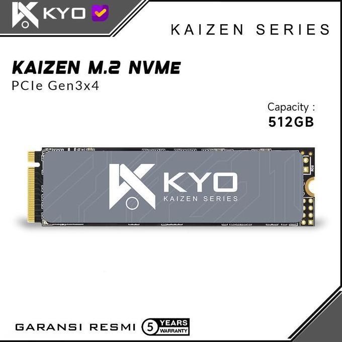 SSD KYO KAIZEN M.2 NVMe 512GB PCIe Gen3 x4 2280 SSD NVMe Gen 3