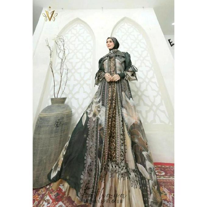 Promo Gamis Fathaya Set Scarf 3In1 By Trevana Muslim Mewah