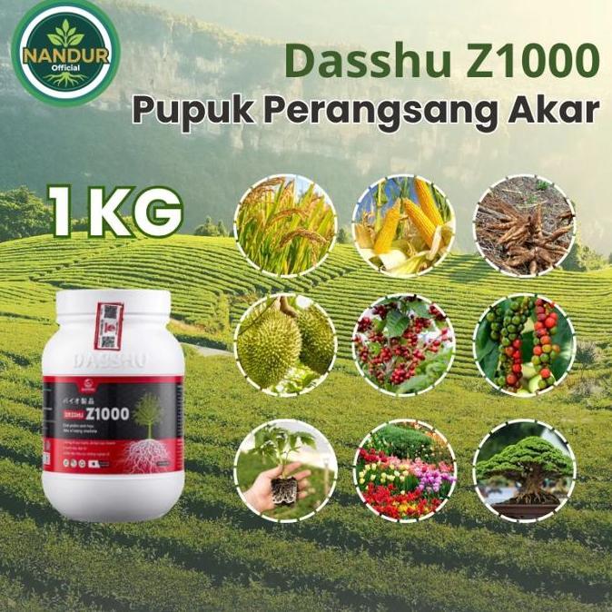 Dasshu Z1000 1KG - Perangsang Akar Super dari Jepang Tanaman Tumbuh Lebih Cepat, Hasil Panen Lebih M