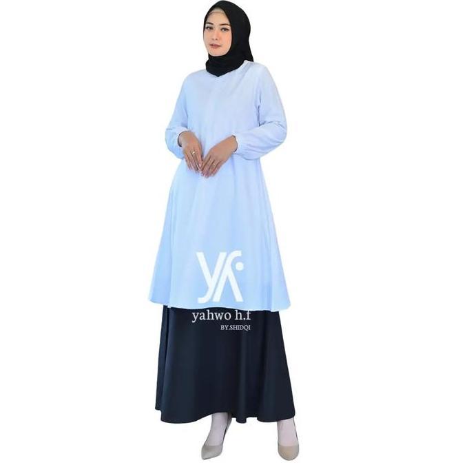 Promo Gamis Hitam Putih Bahan Toyobo Terbaru Terlaris 2025/Gamis Guru/Gamis Wanita Katun Toyobo/Busu