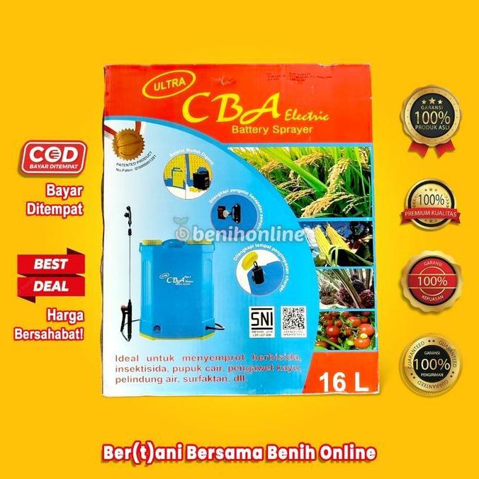SPRAYER CBA KNAPSACK ELEKTRIK 16 LITER Tipe 4 (Tanki Alat Semprot Pertanian) (TERBAIK) (TERBARU) (TE