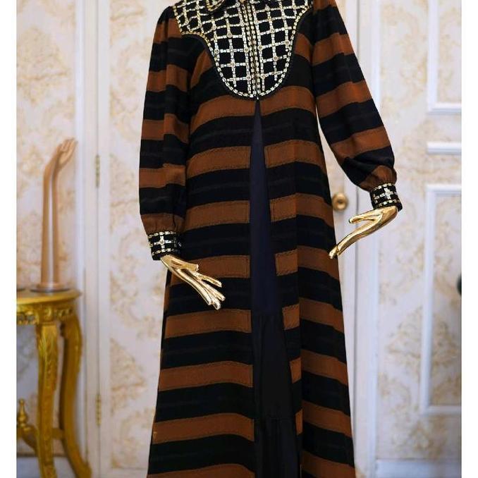 Sale [New] A3834 - Abaya Hikmat Fashion Original Set Hijab