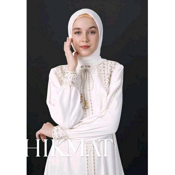 Promo Hikmat Fashion Original A9266, Abaya Hikmat  Gamis  Lebaran Noerbutikmuslim