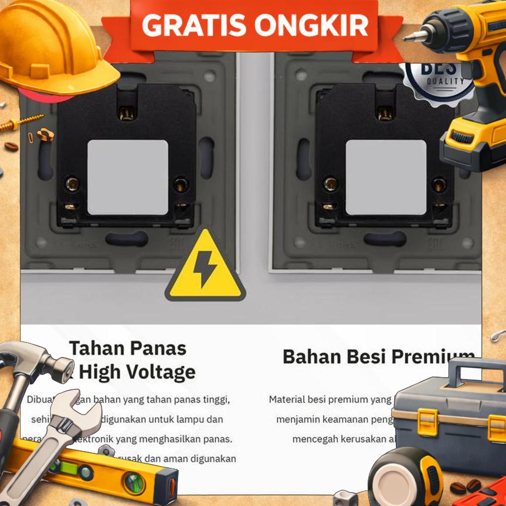 Noci Smart Wall Socket - Colokan Stop Kontak Pintar Dinding Tembok Wireless Wifi + Bluetooth