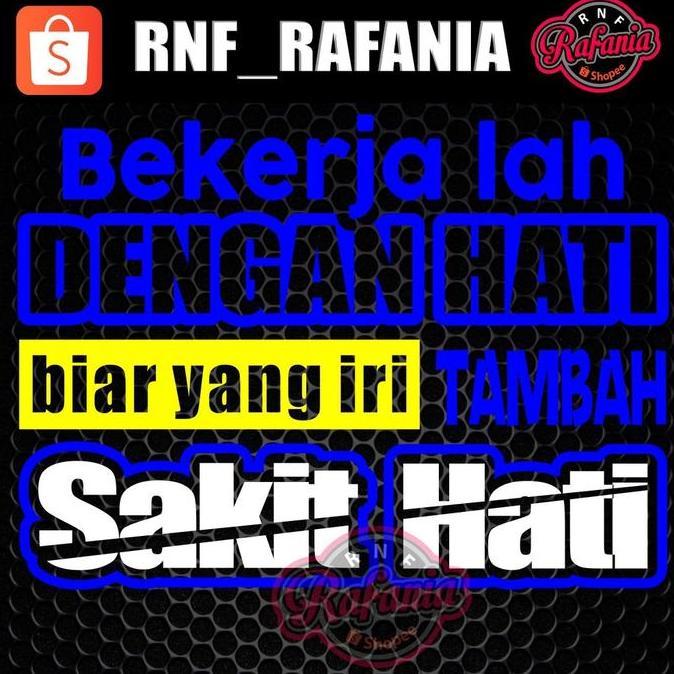 Thebest- STIKER KATA KATA KACA PINTU MOBIL TRUK PICK UP GRANMAX L300 BEKERJA