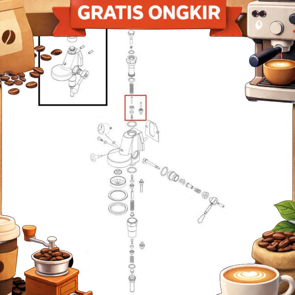 Brewing Valve Mesin Kopi Vbm/Ecm/Expobar