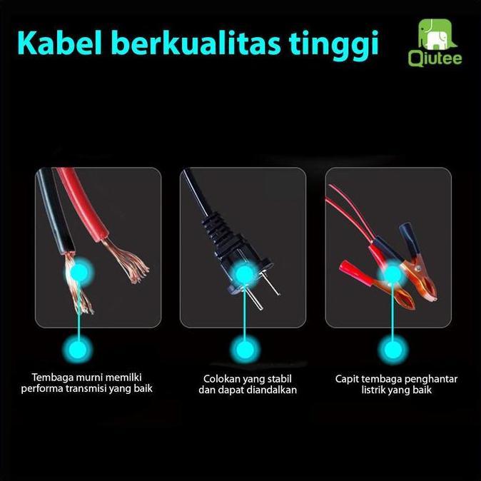 Charger Aki 12V-24V 10A / Charger Aki Fast Charging Otomatis 12 Volt - 24 Volt 10 Ampere