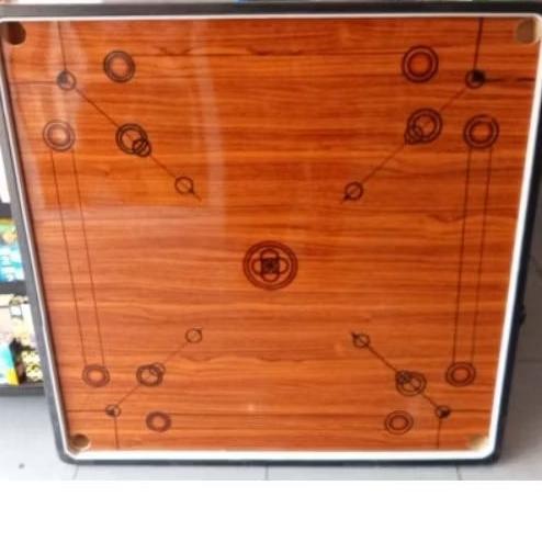 Papan karambol Jumbo 95 x 95cm Free biji n bubuk karambol