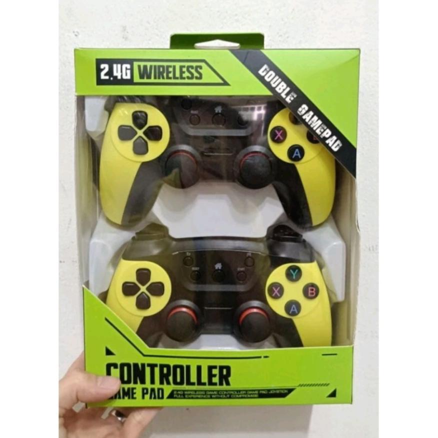 Gamepad Double Wireless Turbo Game Pad Controller Laptop PC Joystick