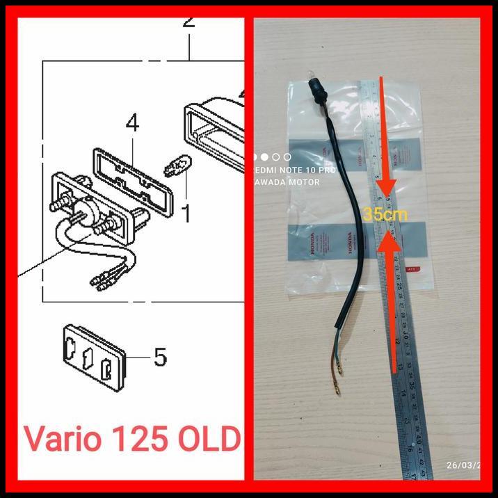 HOT DEAL SOKET FITTING LAMPU PLAT NOMOR BELAKANG HONDA VARIO TEKNO 125 OLD KZR 