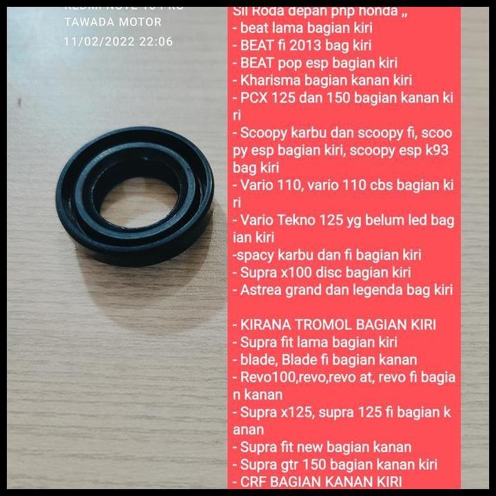 GRATIS ONGKIR SIL SEAL RODA DEPAN HONDA BEAT KARBU BEAT FI 2013 BEAT POP ESP