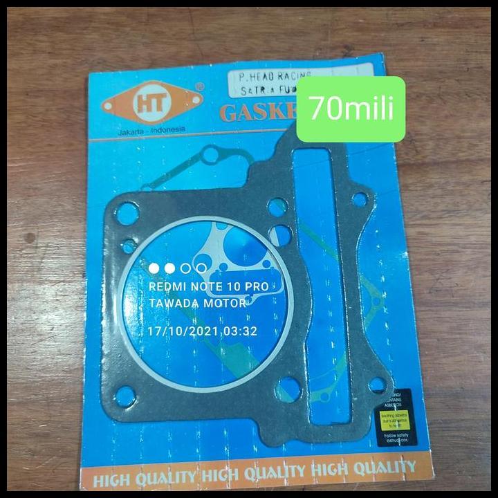 BEST DEAL PAKING RACING BLOK HEAD ATAS UKURAN 70 MILI SUZUKI SATRIA FU 150 