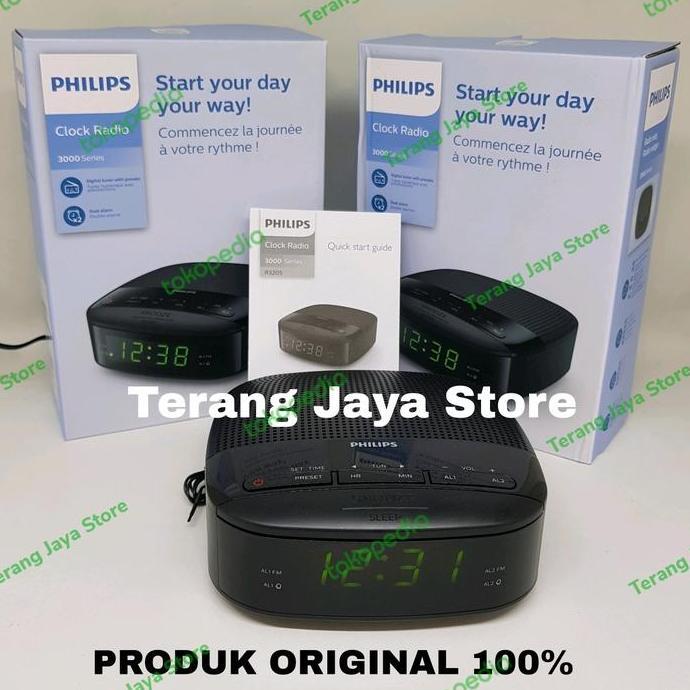 Promo Radio Philips Tar3205 Jam Radio Digital Philips Tar3205 Radio Clock