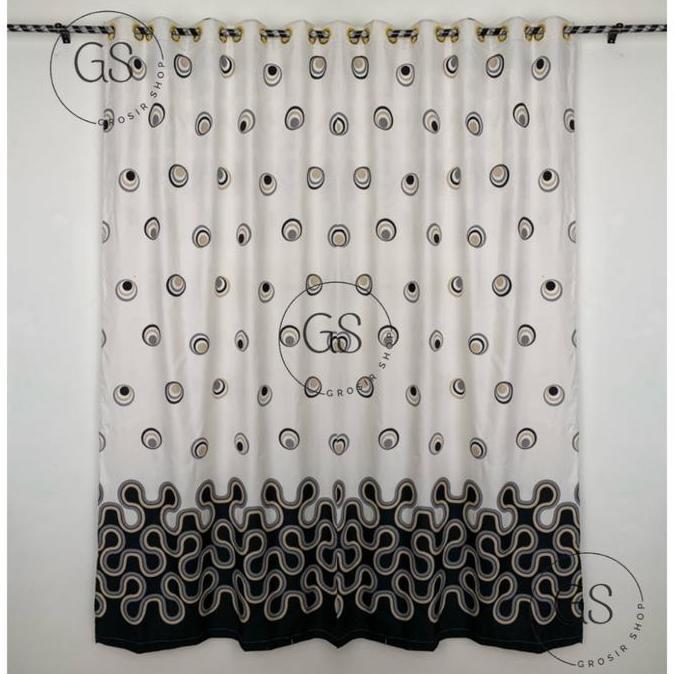 Promo Gorden Smokring Motif Abstrak Minimalis Zig Zag Zigzag Tosca Muda Cod