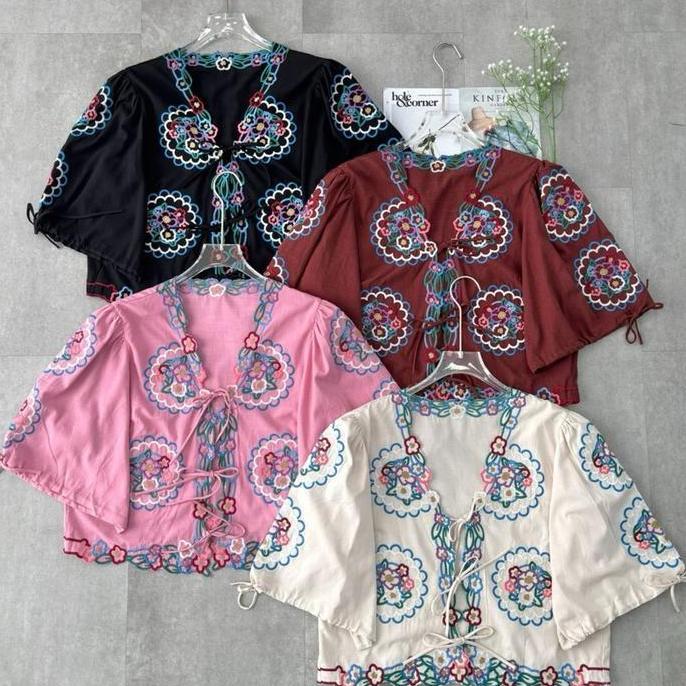 Vivorie Premium AT 2868 tania blouse bordir