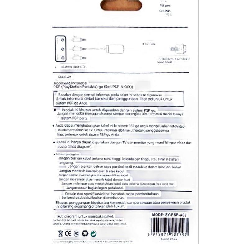 Kabel Komponen AV PSP GO