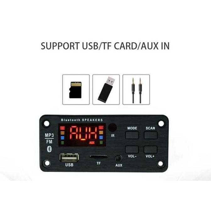 Grosir 002 Mp3 Modul Bluetooth 12V Dilengkapi Amplifier 2X25Watt