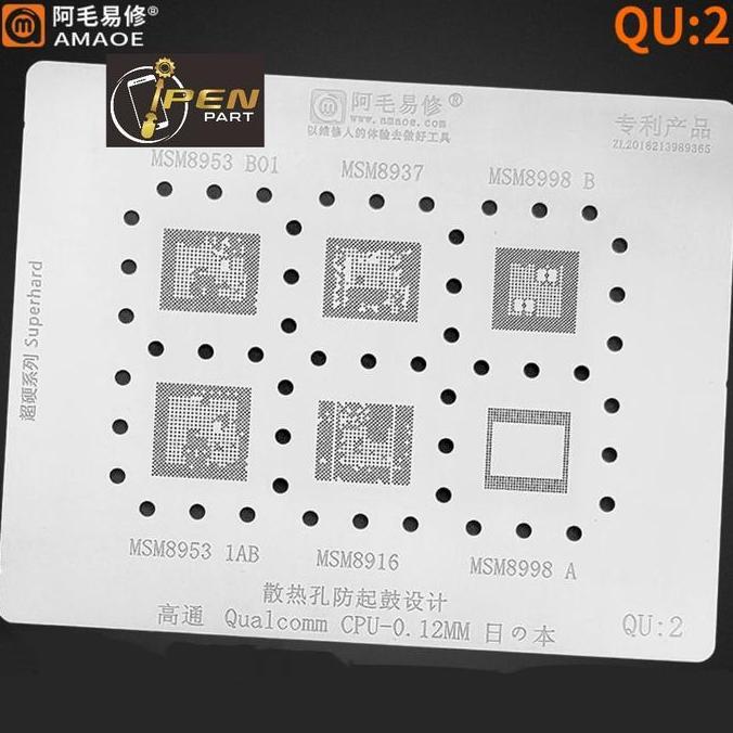 Hradpix- Plat Bga Cetakan Cpu Msm8953 Sdm450 Amaoe Original Ic