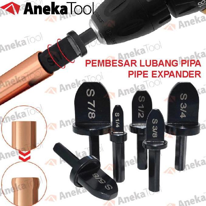Airpro- Alat Perbesar Pipa Tube Expander Pipe Expander Kuningan Tembaga 6 Pcs