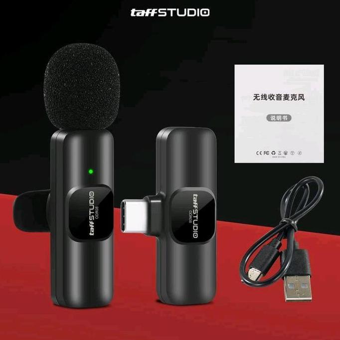 Newall-- Mic Jepit Wireless Lavalier Portable Microphone Hp Smartphone Usb Type C