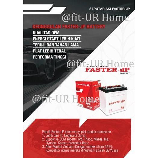 Aki Mobil Faster Jp Ns40 Ns40Z Ns40Zl Aki Basah Original Dan Terpercaya