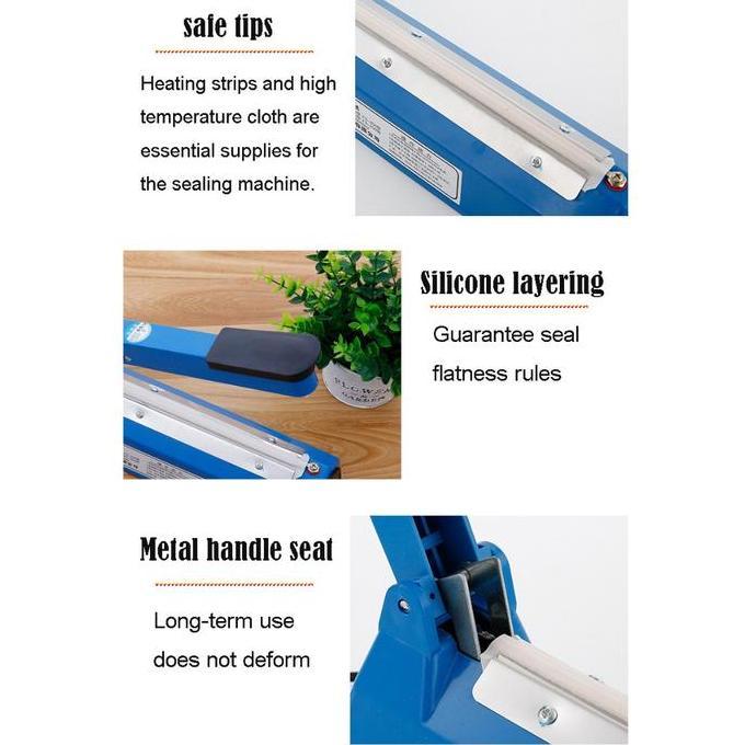Qme - Alat Press Plastik Impulse Sealer 20, 30 & 40Cm Alat Press Perekat Plastik Vacuum Kualitas Ter