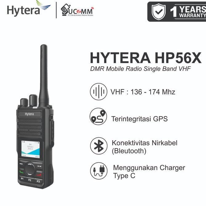 TERBARU Hytera HP 568 HP568 Series HT Digital DMR Single Band VHF Type C Original Garansi Resmi BISA