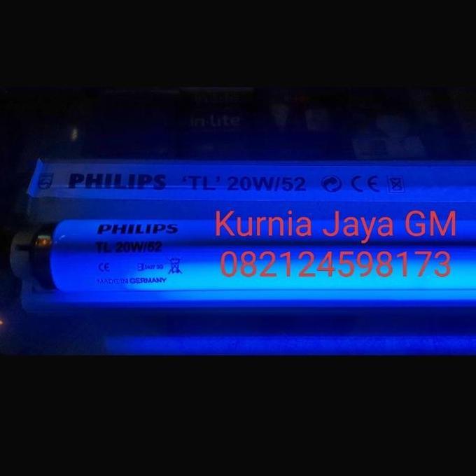 Lighzx- Philips Tl Uv Blue Light 20 Watt / Lampu Uv Bayi Kuning Komplit Set
