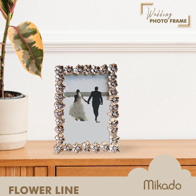 Photo Frame 4R Wedding Frame Foto Couple Frame Foto Flower