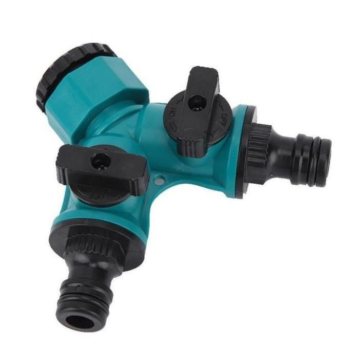 Langsungbersih- Sambungan Keran/Kran Air Cabang 2, Konektor Keran Selang Air Cabang 2