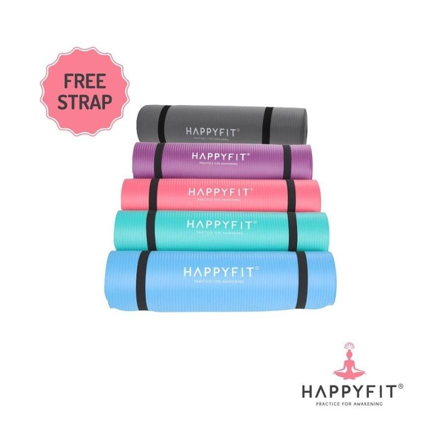 HAPPYFIT MATRAS YOGA 10MM / HAPPYFIT YOGA MAT GYM MATT MATRAS OLAHRAGA
