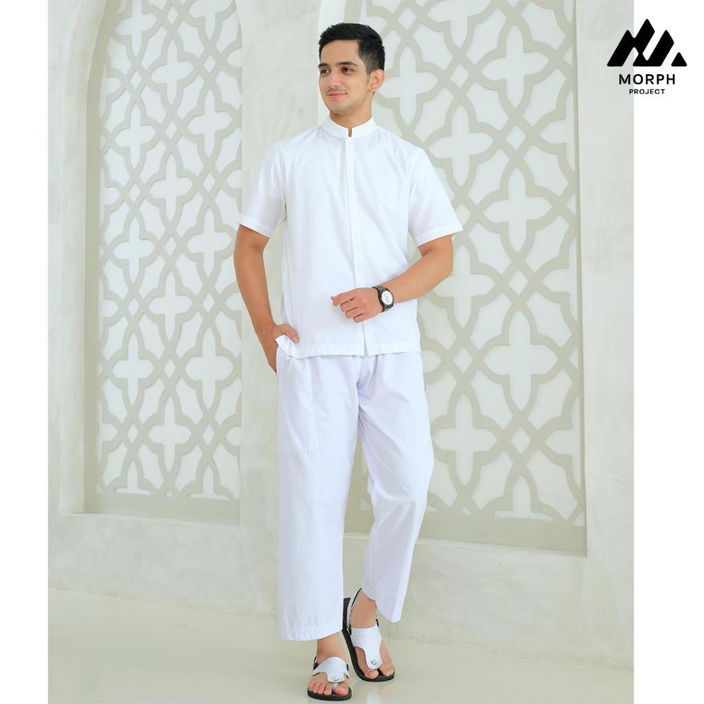 Morph Project - Celana Sirwal Putih Celana Komprang Dewasa Big Size Perlengkapan Haji Dan Umroh