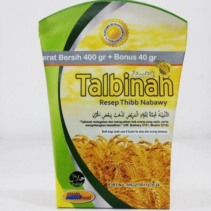 Tepung Talbinah Assabil Amin Food untuk Pencernaan (400gr+40gr) ASLI