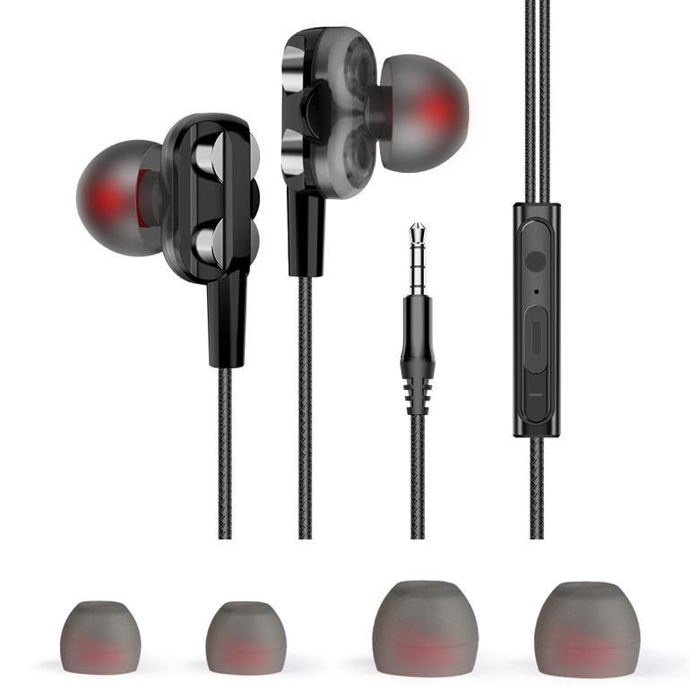 SALE HEADSET 4D BASS EARPHONE 3.5MM HEDSET WITH MIC HANDSET PUBG GAMING
