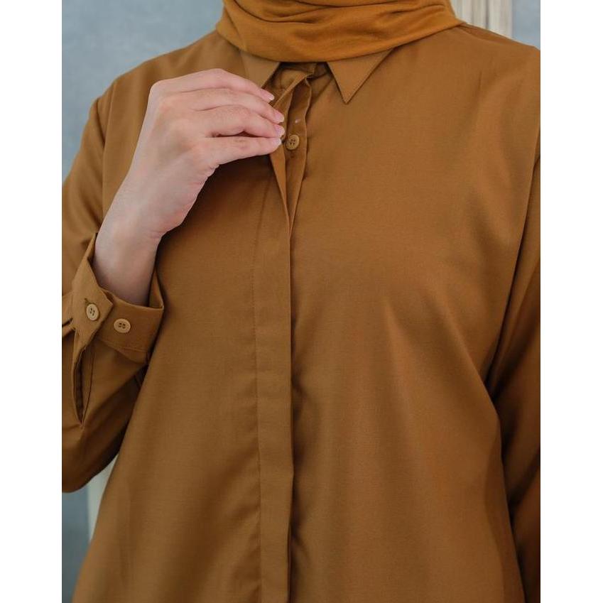 Cantek- Seragam Kerja Setelan Tunik Pemda Wanita Guru Pns Pdh Baju Kancing Muslim Nyaman Panjang Kan