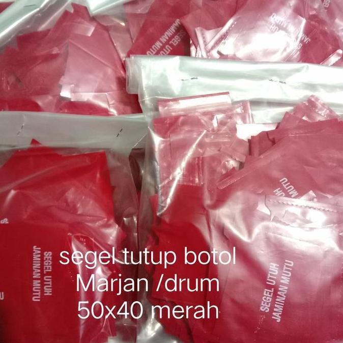 Segel tutup botol Marjan drum warna merah