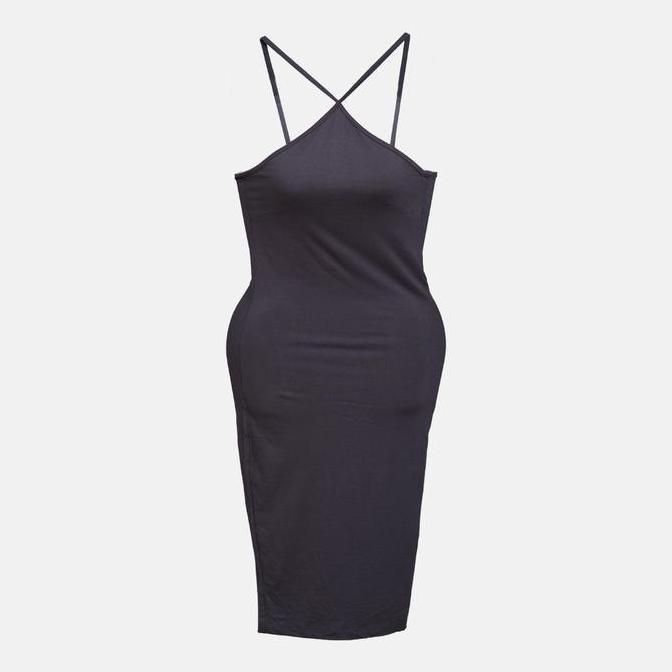 [HaloFashion] Jihyo Sexy Bodycon Dress Halter Casual Dress Midi Dress Elegant Dress Korean Fashion