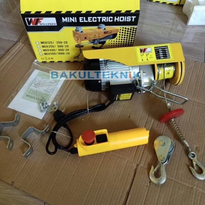 Electric Hoist Elektrik Hoist Willfred 125/250 Kg Kode 566
