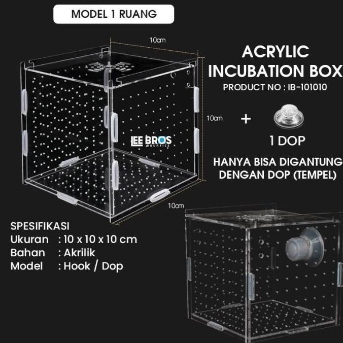 Fishbou- Acrylic Incubation Box / Isolation Box / Akrilik Karantina Ikan