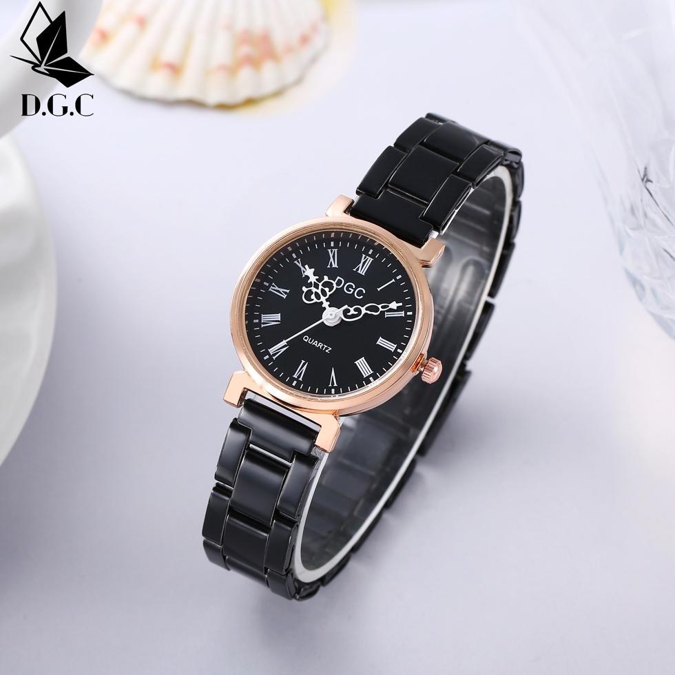 discount dgc  jam tangan wanita  jam tangan wanita kasual versi korea jam tangan tali rantai w293
