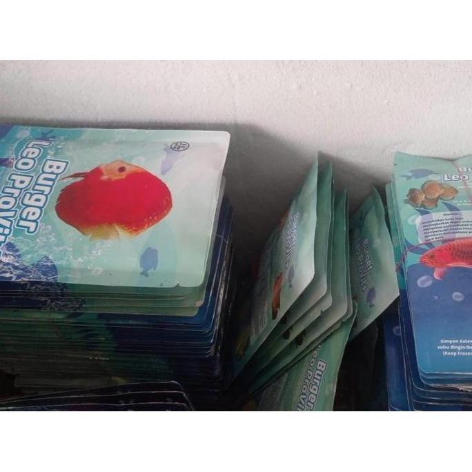 Fishbou- Burger Leo Discus Provit+ Makanan Ikan Discuss Beku | Burger Ikan 100G