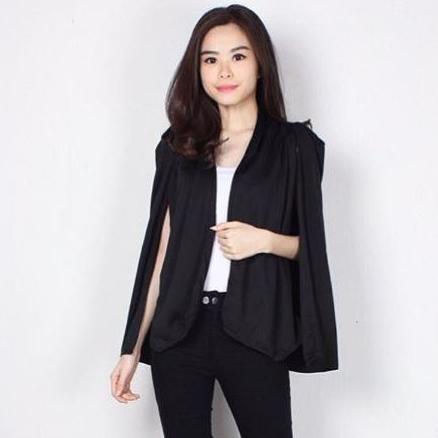 BESTPROMO TERMURAH Cape Blazer SAYAP Blazer wanita Outer Jas Wanita baju kantor wanita blazer kantor